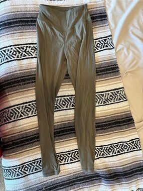Olive Green High-Rise Leggings